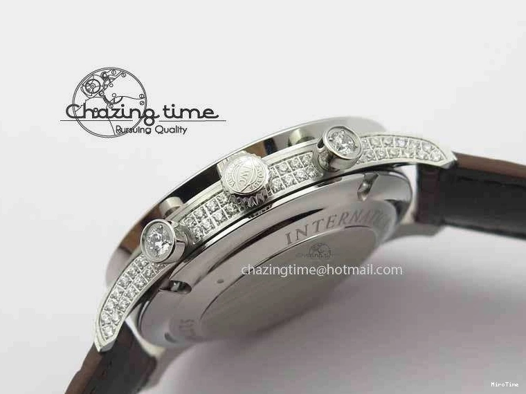 MIROTIME 1219 Portuguese IW3714 Diam ZF V2 1:1 Best Edition White Dial RG Numbers On Brown Leather Strap A79350 (Slim Movement) Fashionable 7246